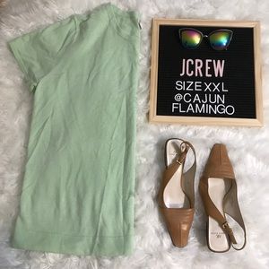 J crew xxl short sleeve sweater merino Wool blend